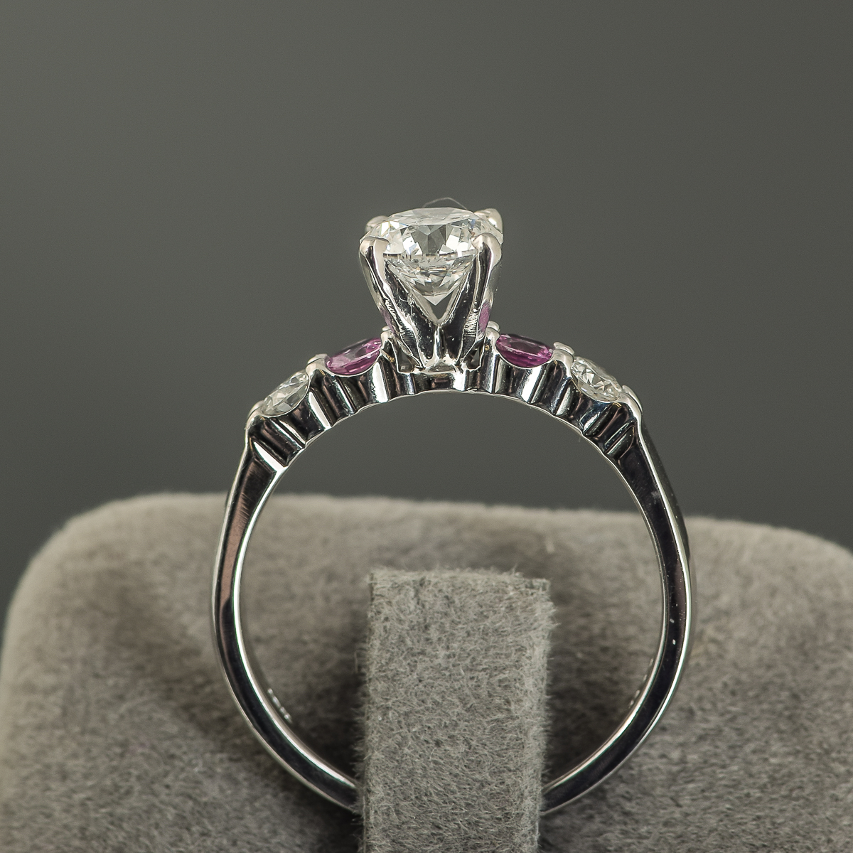 18K White Gold and Platinum Diamond Ring