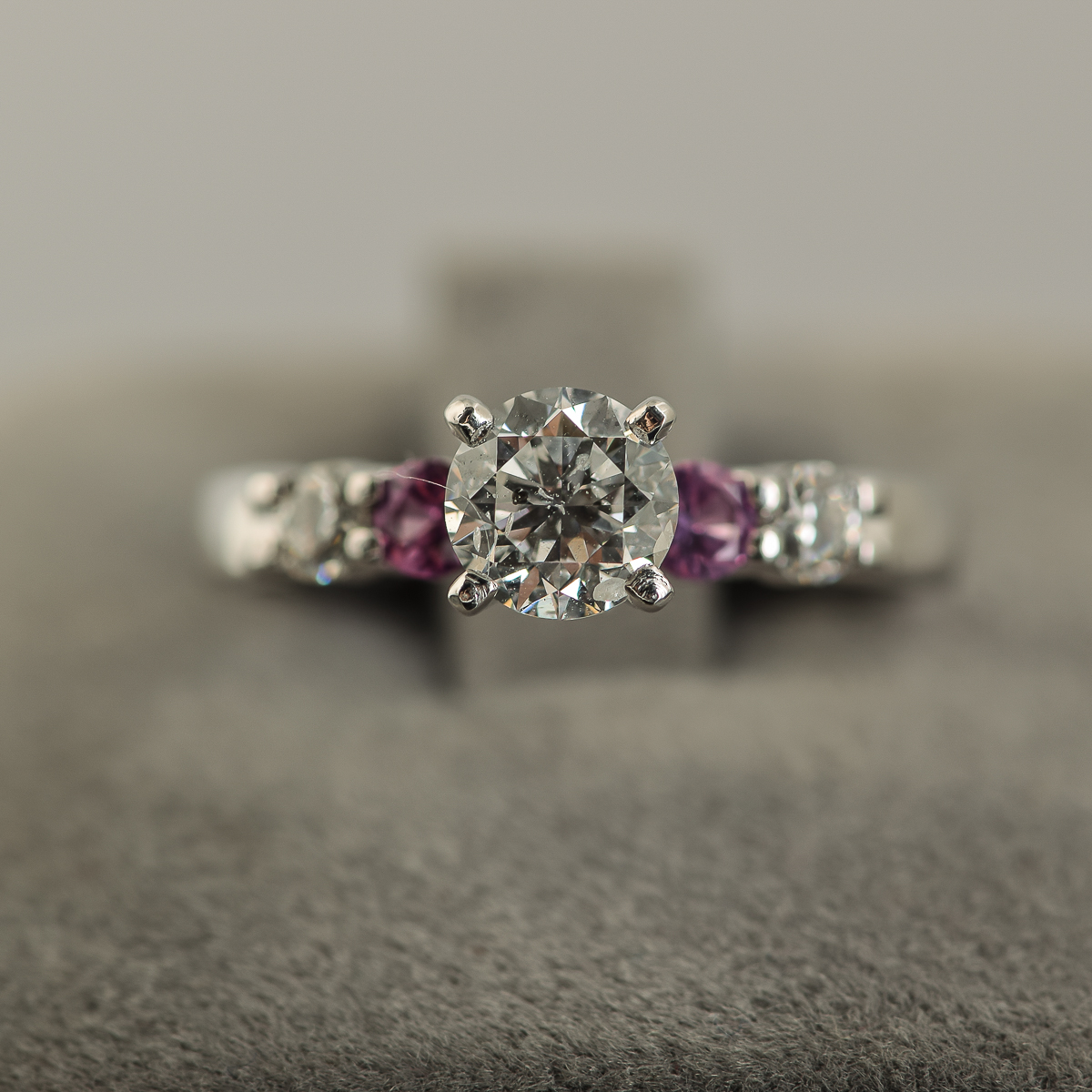 18K White Gold and Platinum Diamond Ring