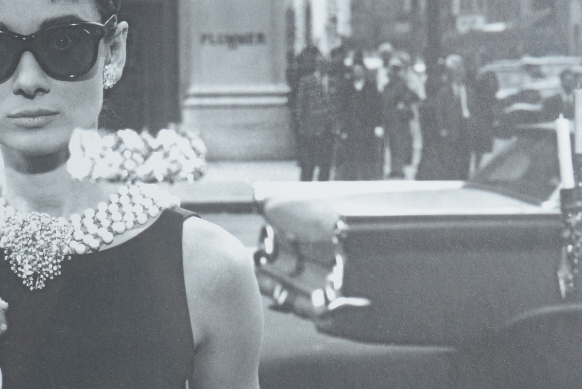 Large Framed Audrey Hepburn Poster