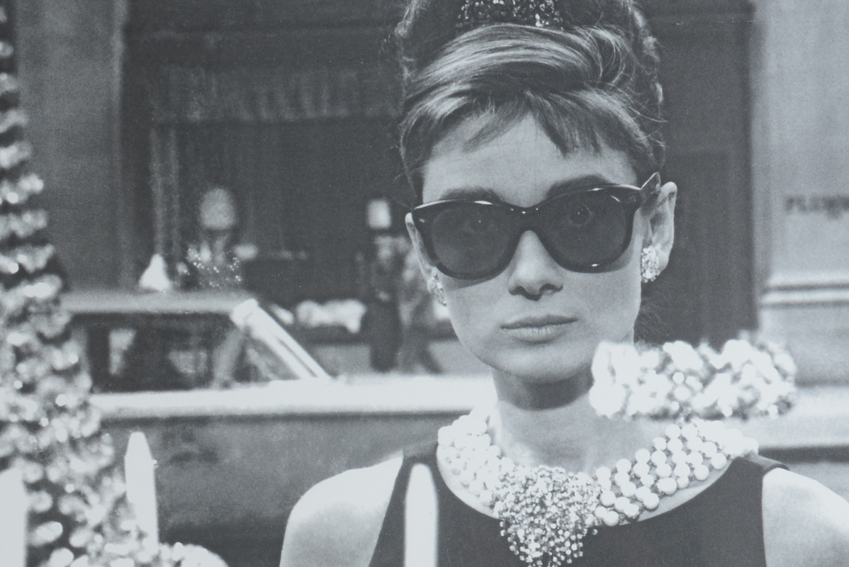 Large Framed Audrey Hepburn Poster