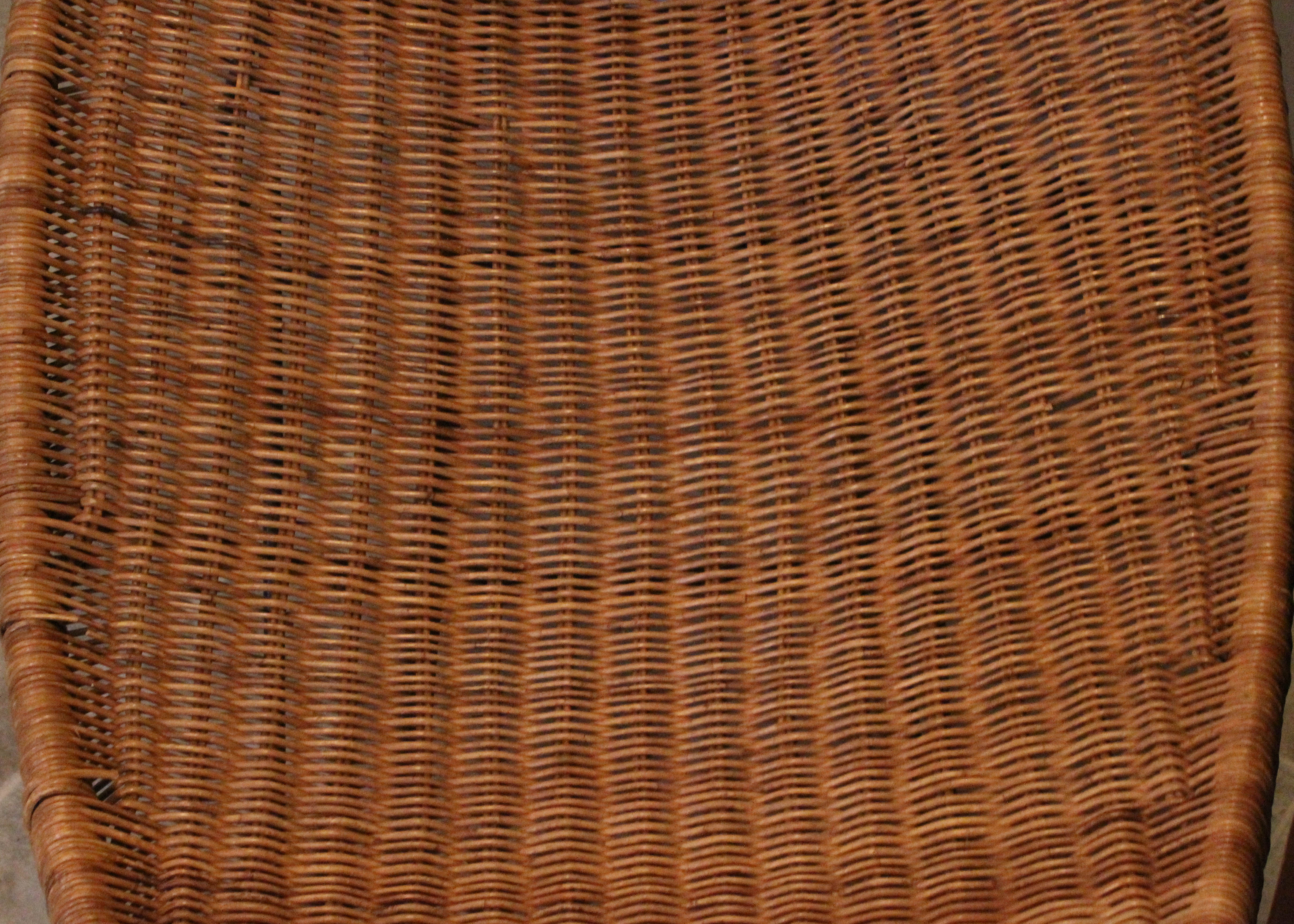 Vintage Mid-Century Tropi-Cal Wicker "Fish" Lounge Chair