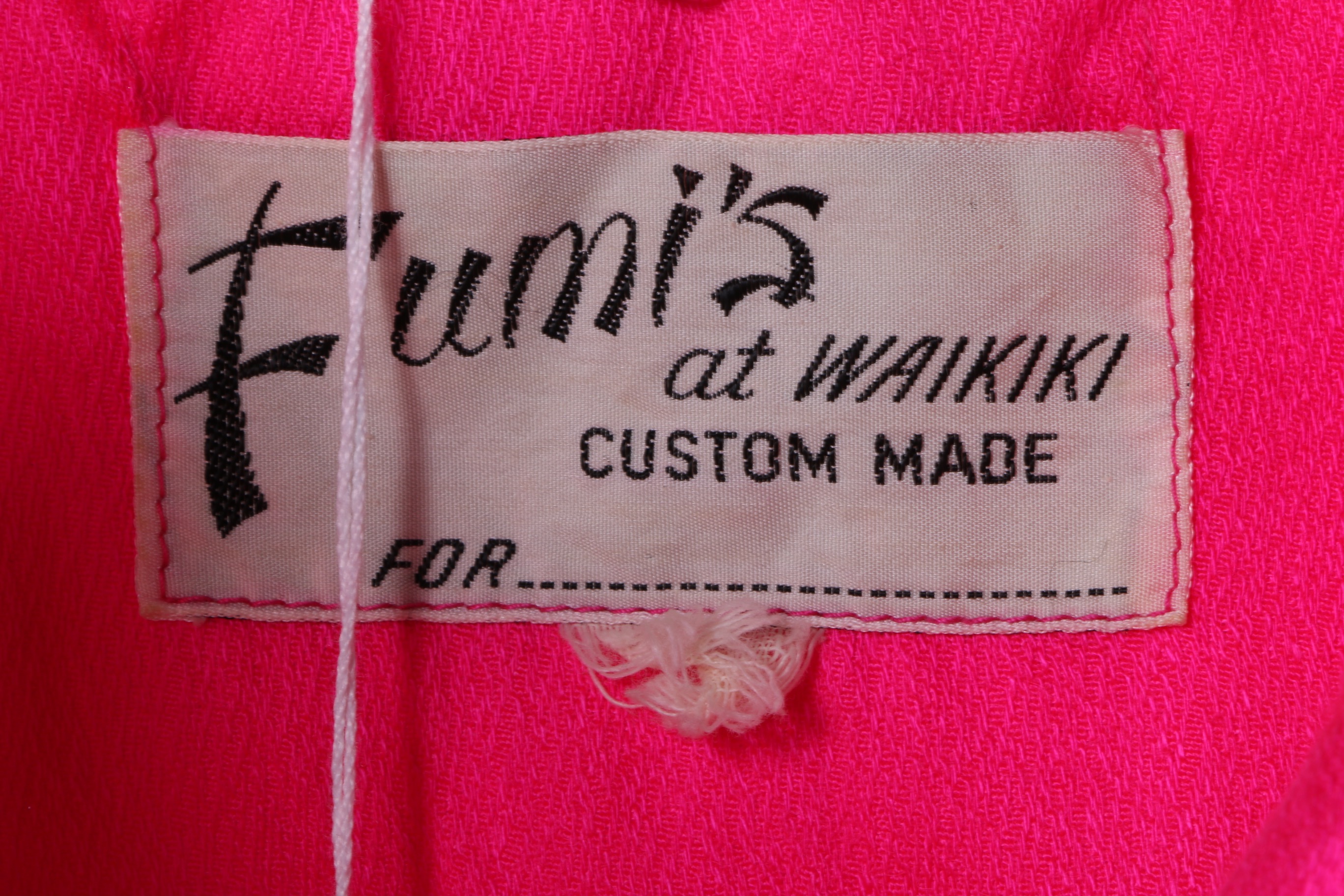 Circa 1960s Pink Crop Top And High Waisted Pants