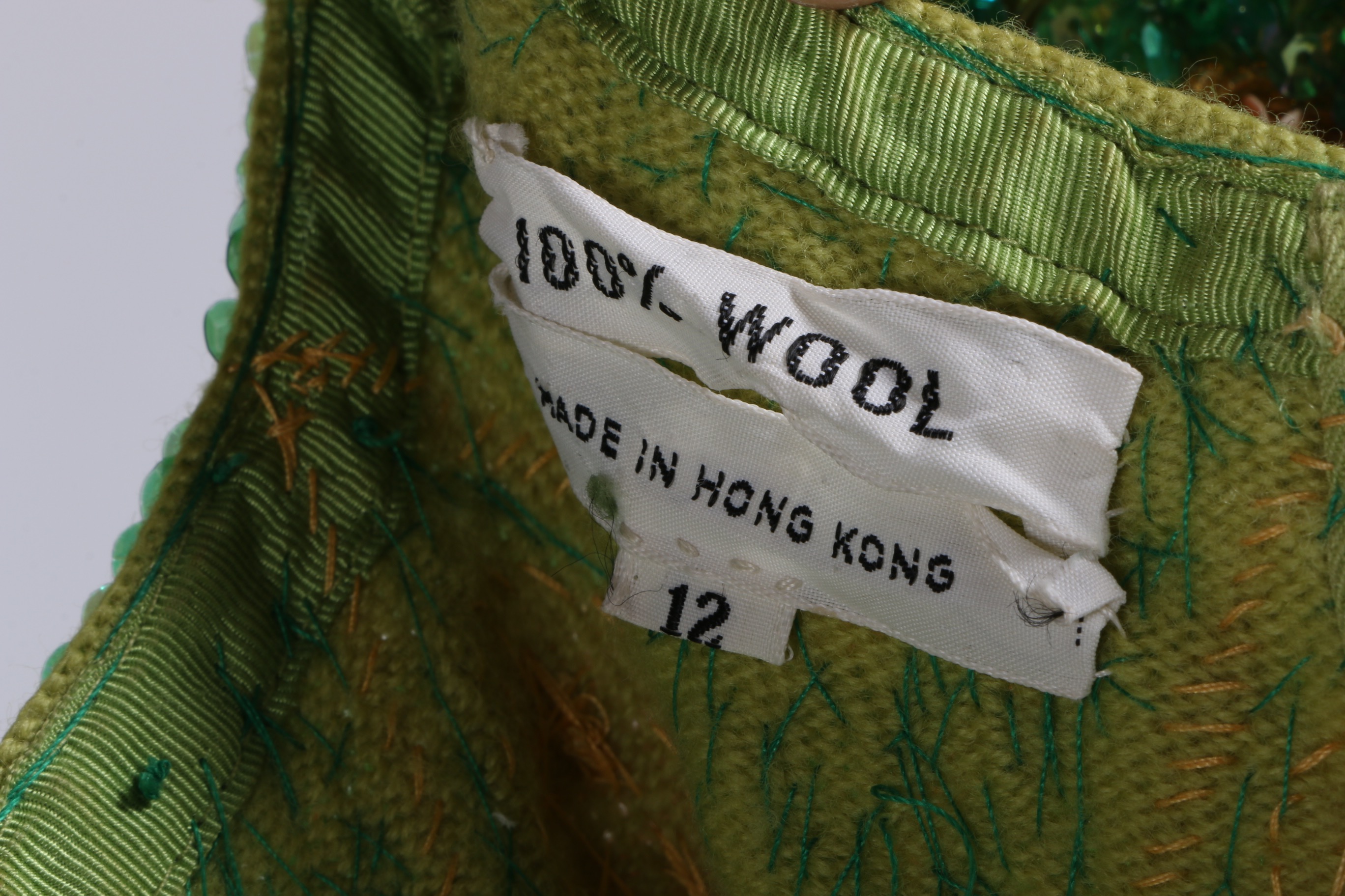 Circa 1960s Sequined and Beaded Evening Gown