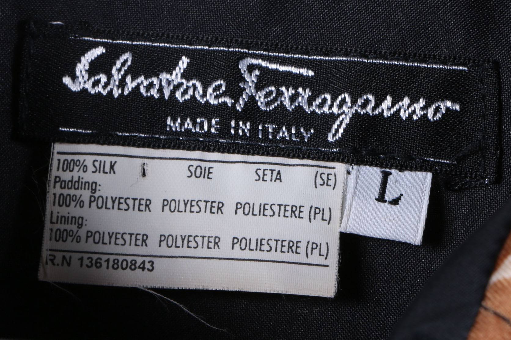 Vintage Salvatore Ferregamo Quilted Animal Print Jacket