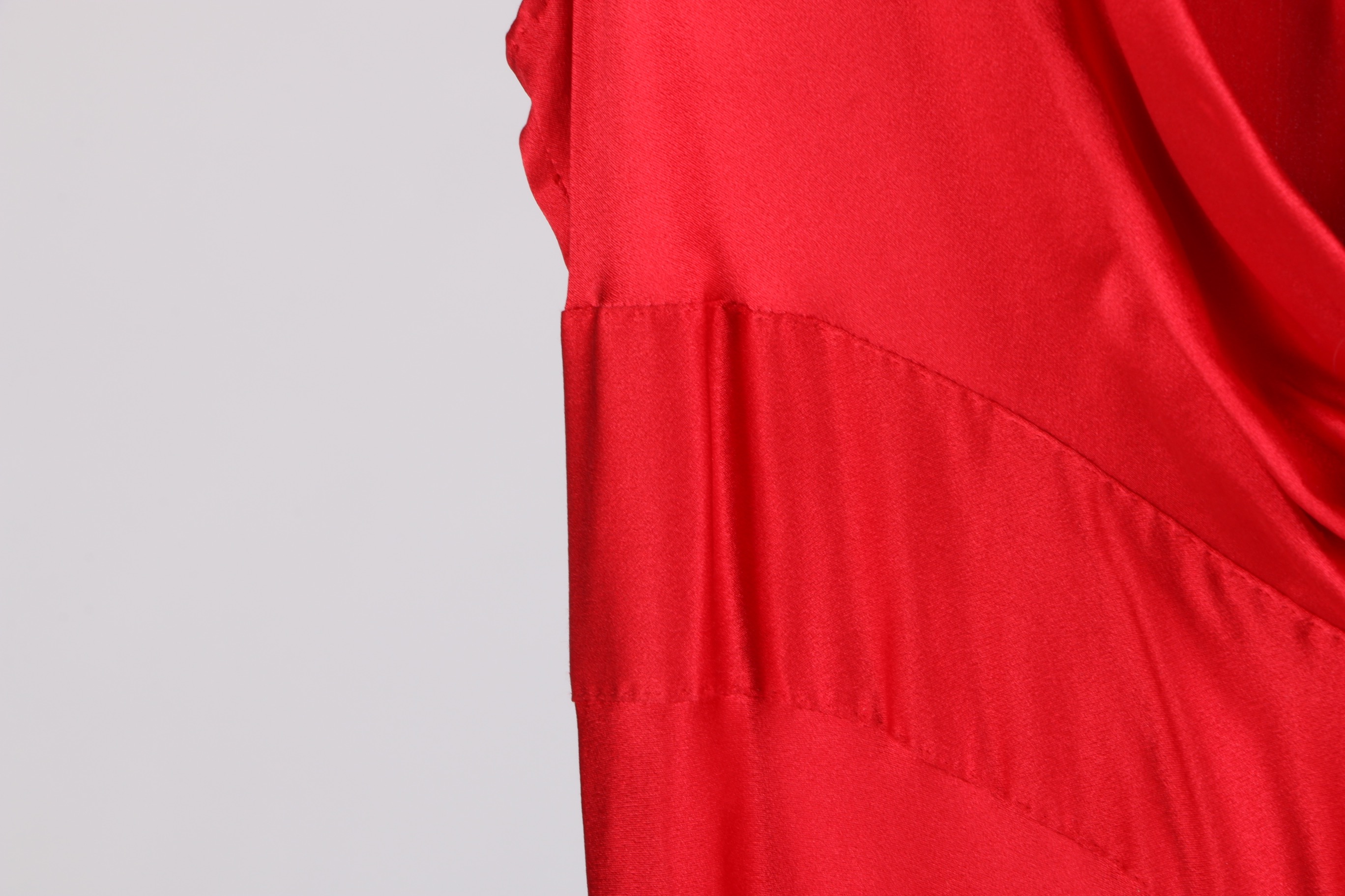Moschino Red Silk Dress