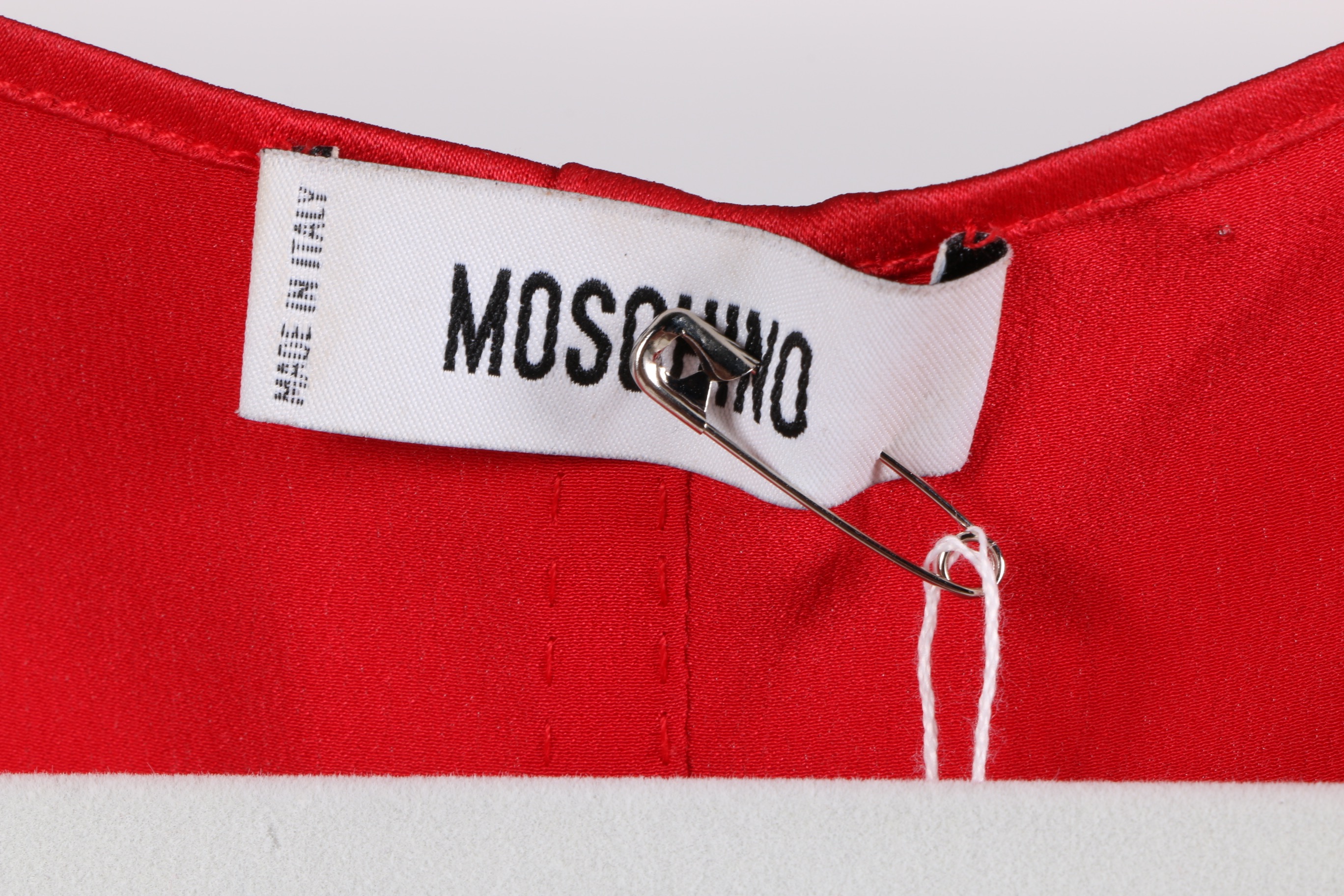 Moschino Red Silk Dress