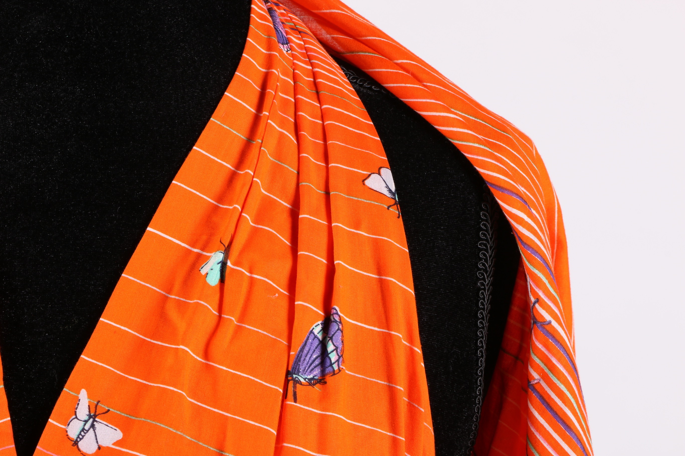 Vintage Adele Simpson Halter Dress with Scarf