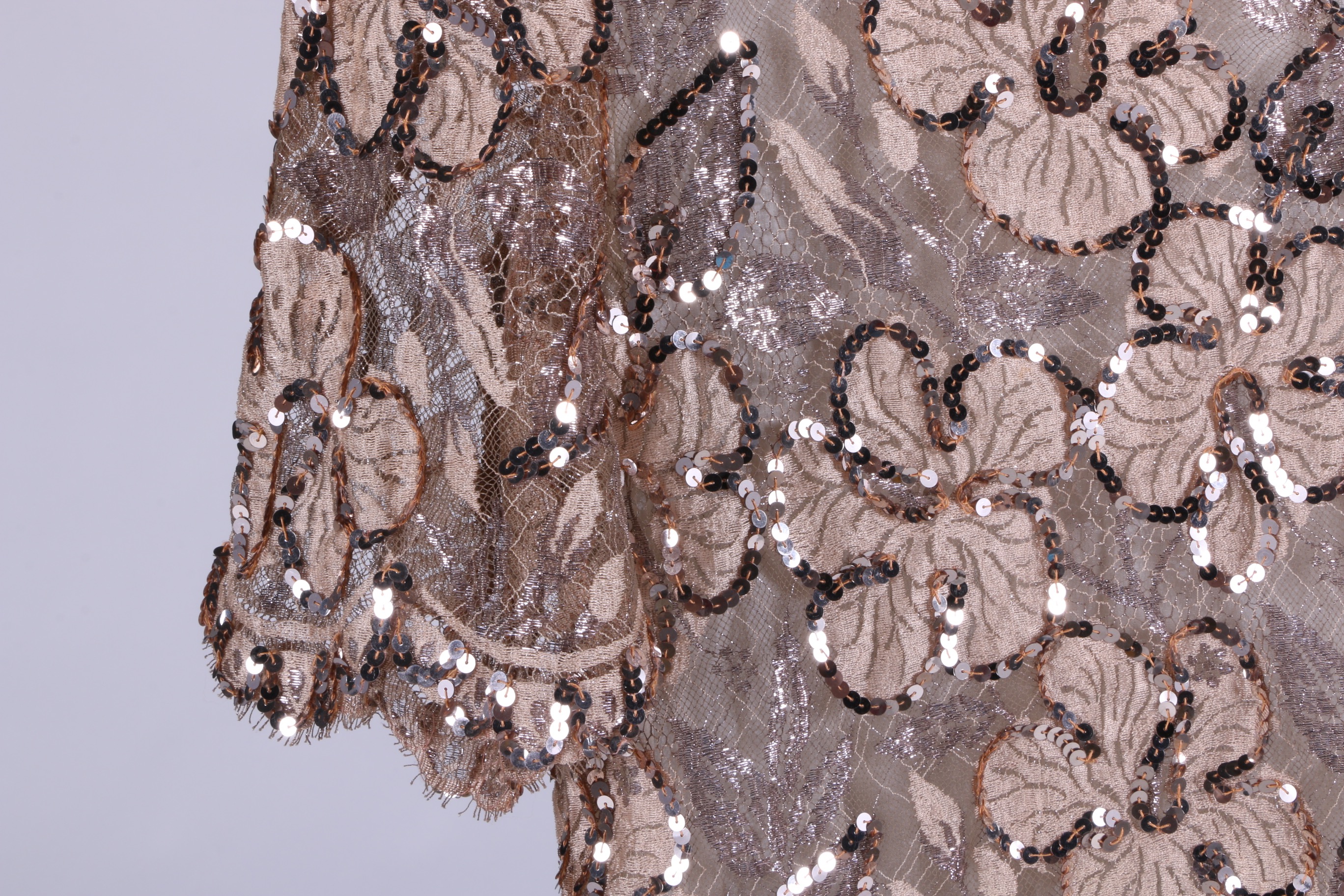 Christian Dior Blush Floral Sequin Dress