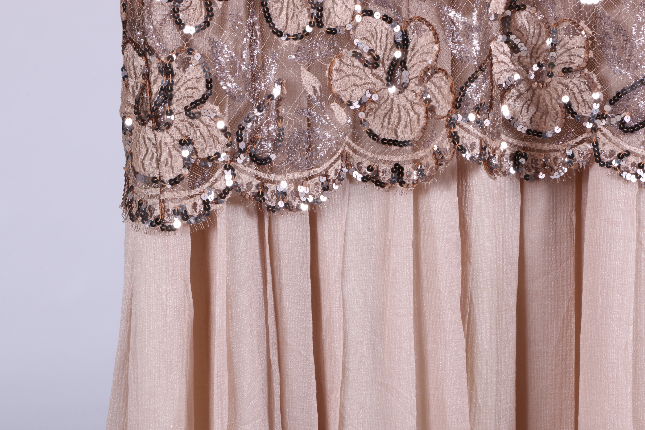 Christian Dior Blush Floral Sequin Dress