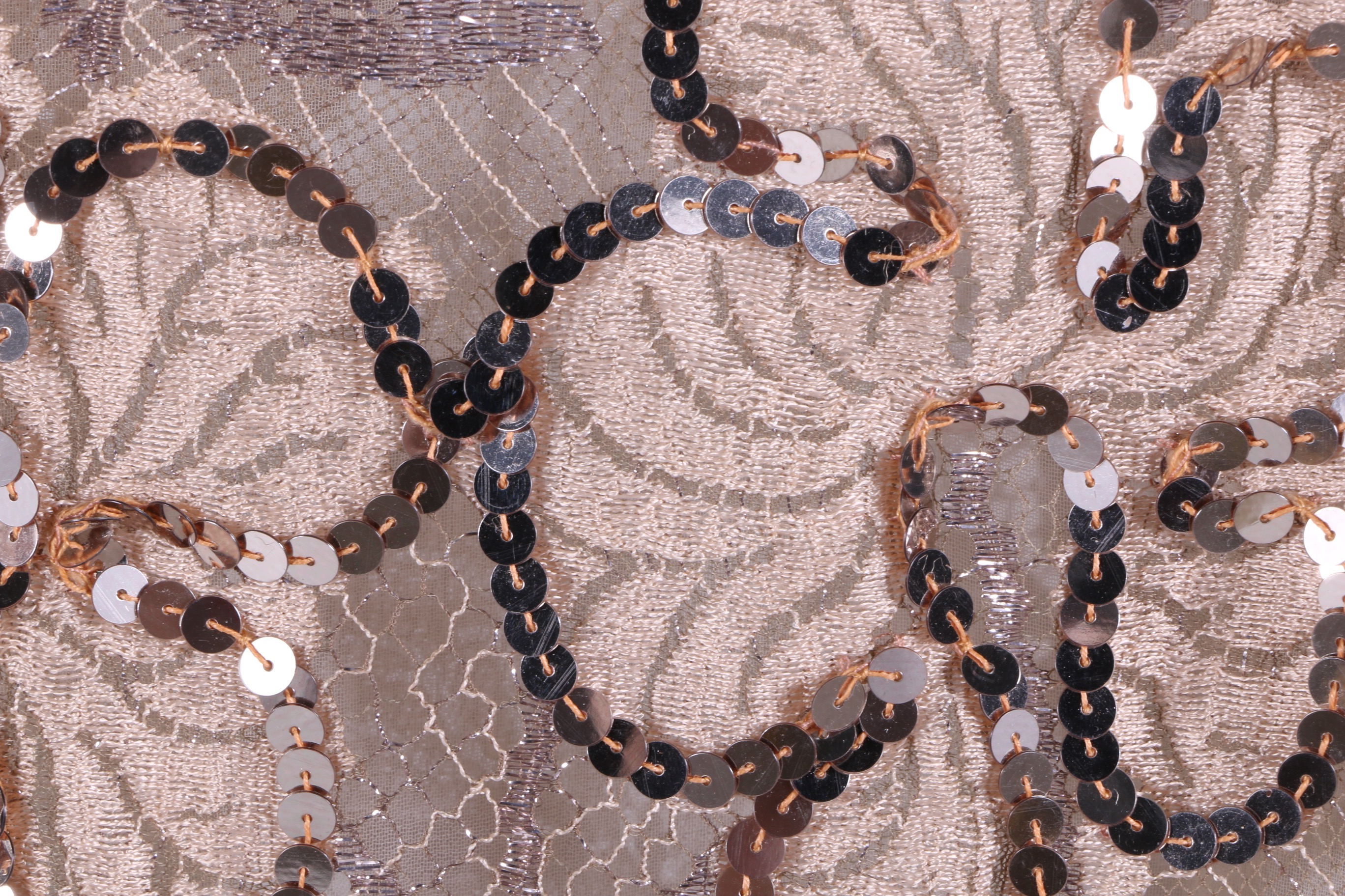 Christian Dior Blush Floral Sequin Dress