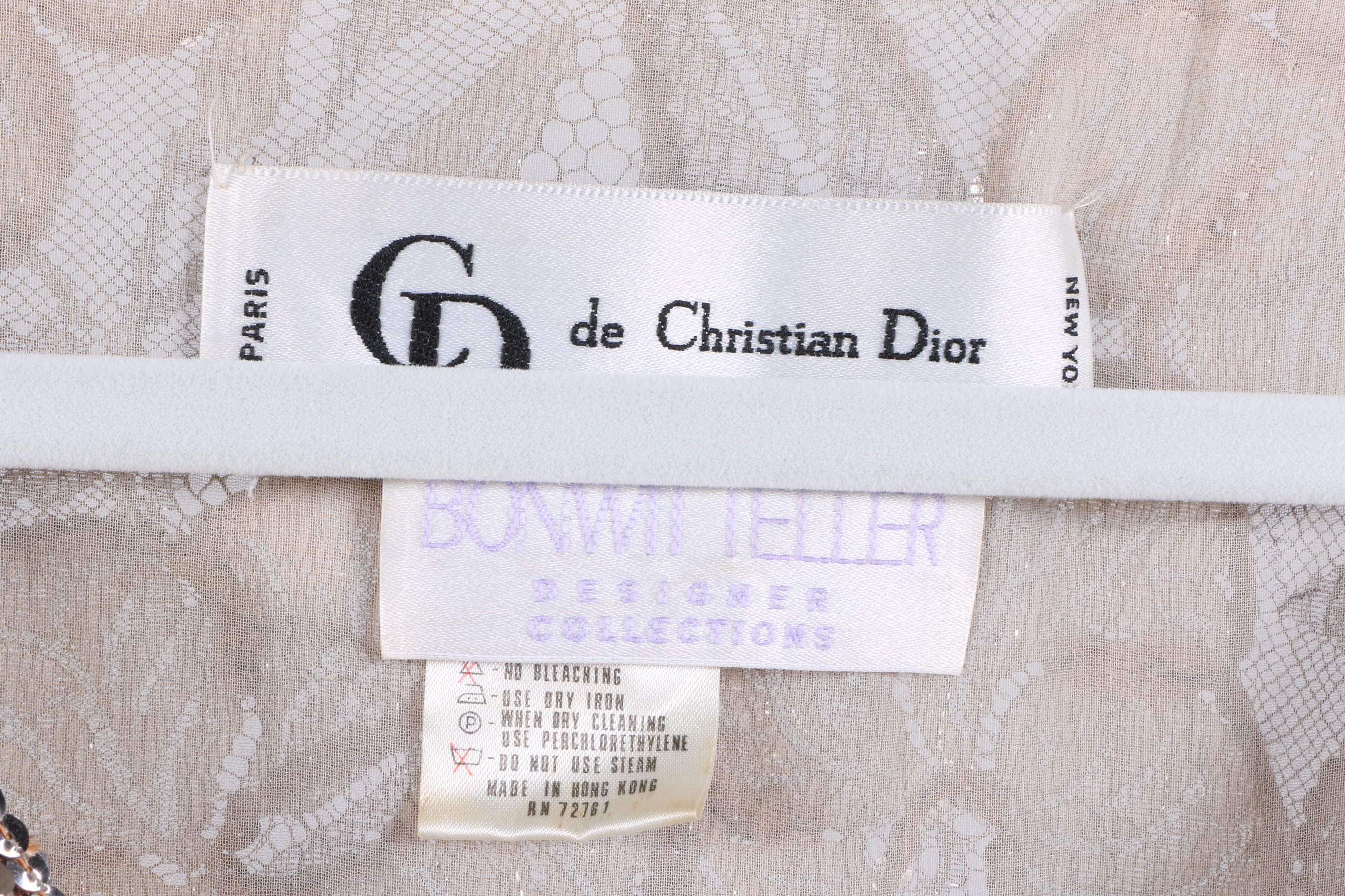 Christian Dior Blush Floral Sequin Dress