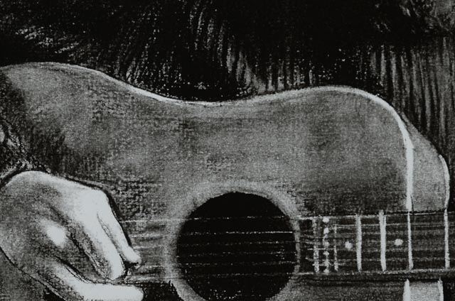 Framed Jerry Garcia Print