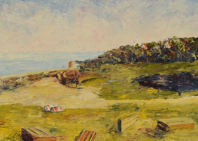 Carl Lang Original Oil Painting "Tejn, Bornholm"