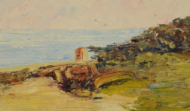 Carl Lang Original Oil Painting "Tejn, Bornholm"