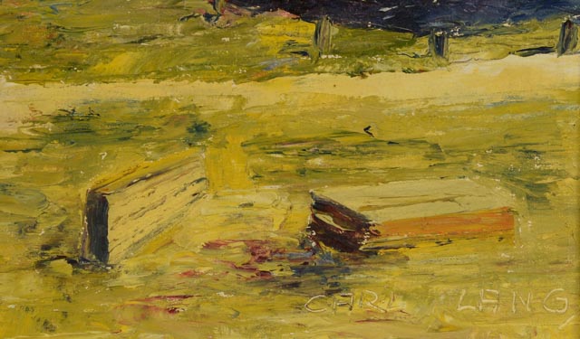 Carl Lang Original Oil Painting "Tejn, Bornholm"