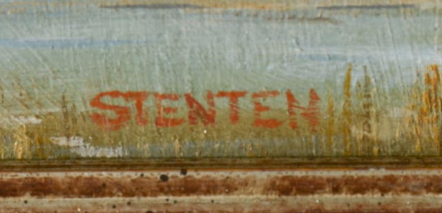 Pair of Stan Stenten Original Oil Paintings of 19th-Century Steamboats