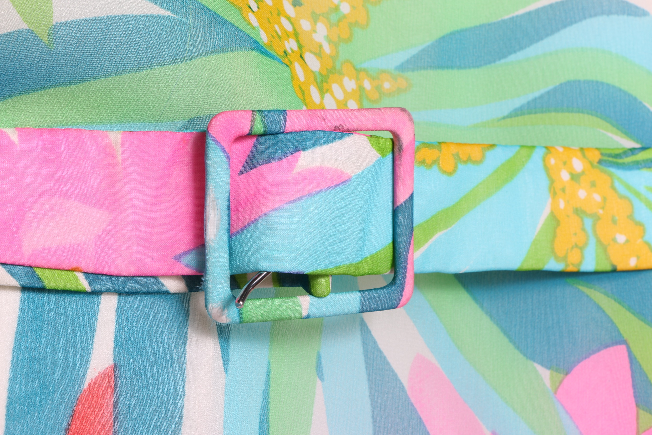 Circa 1970's Stanley Korshack Maxi Dress with Belt