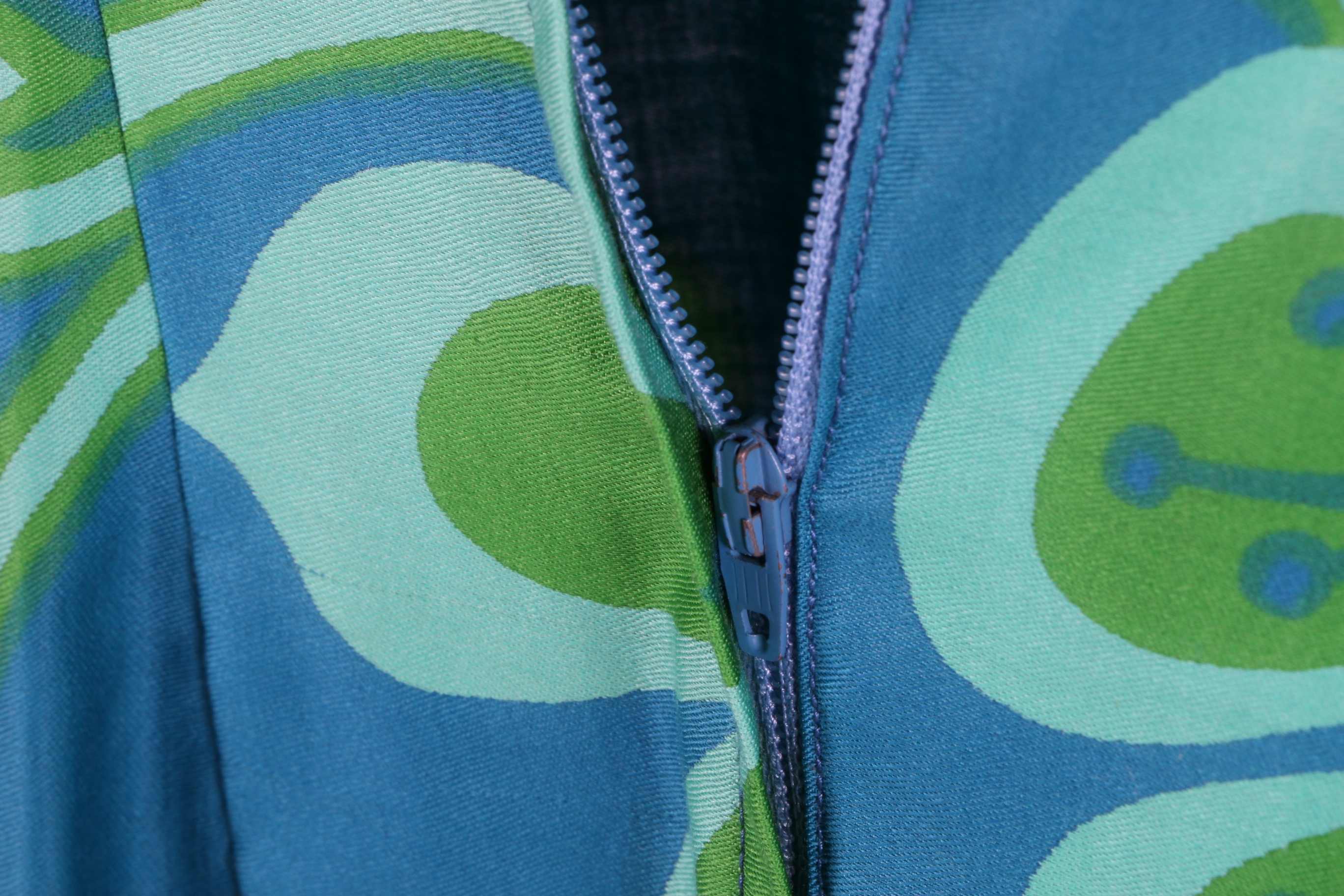 Vintage Flutter Sleeve Hawaiian Maxi Dress