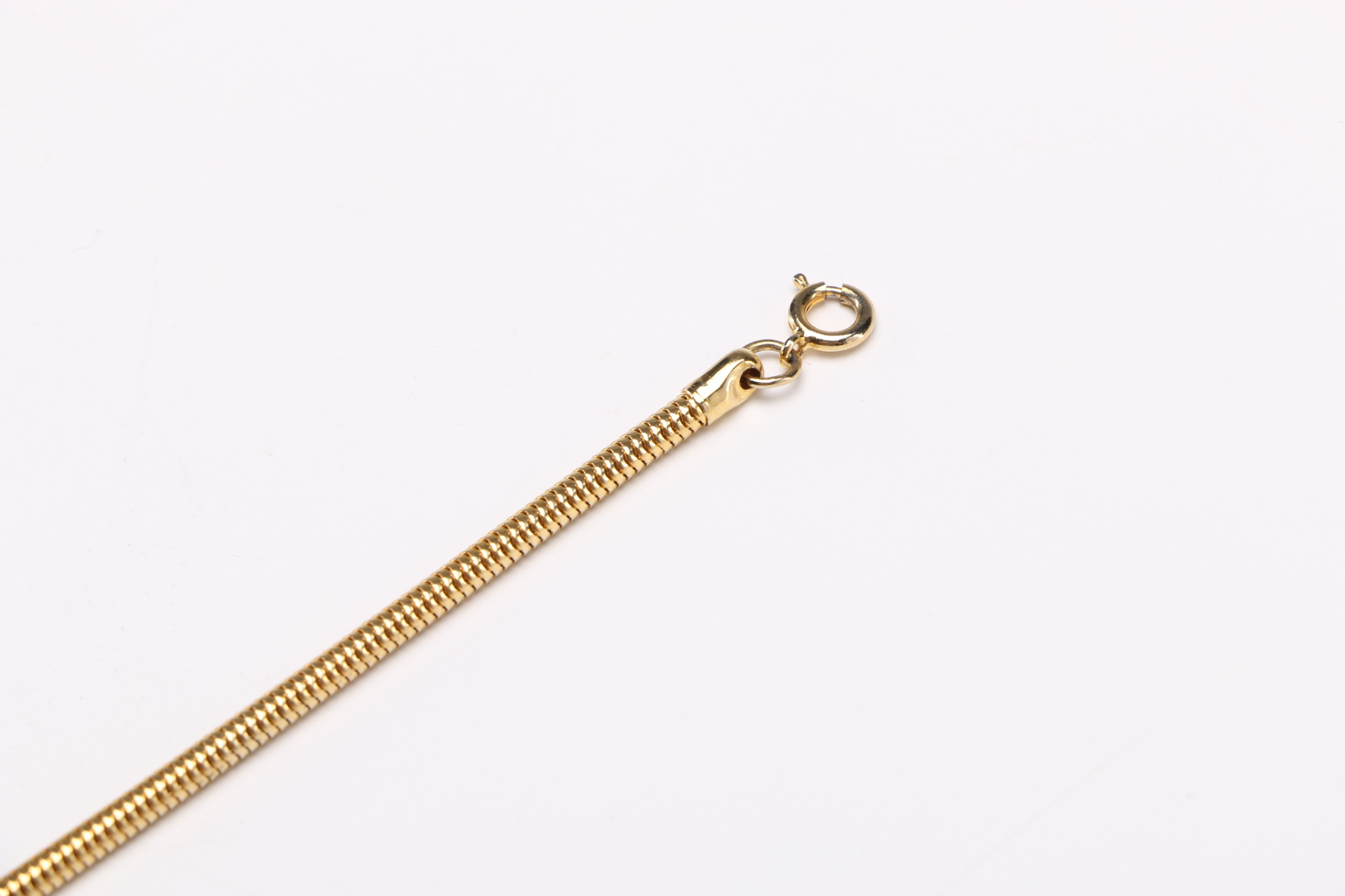 Vintage Gold Tone and Brown Rectangle Pendant Necklace