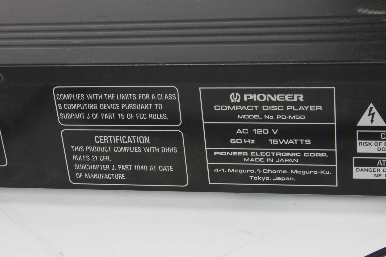 Pioneer 'Multi-Play' CD Player