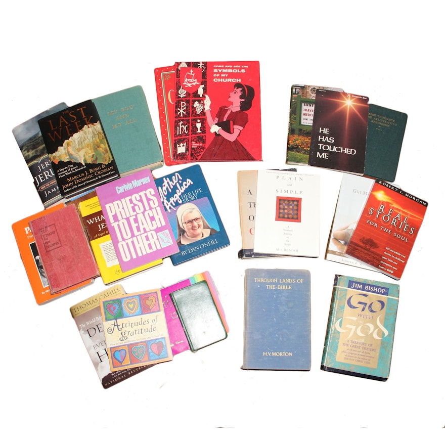 Assortment of Books on Religion and Faith
