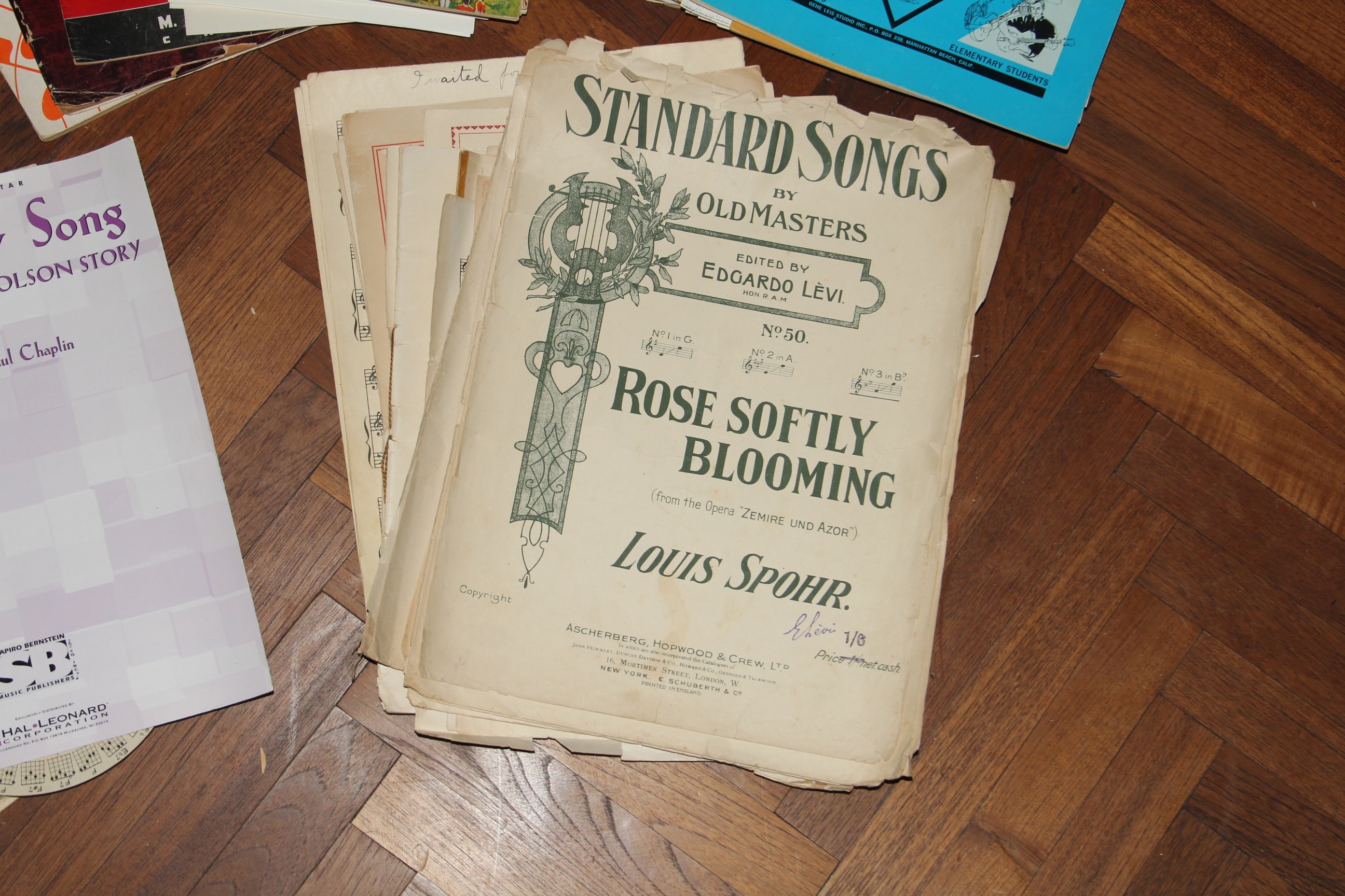 Collection of Vintage Sheet Music and Songbooks