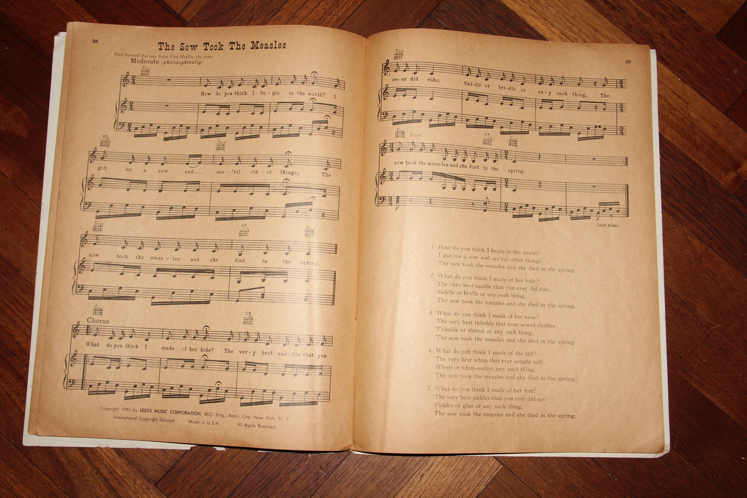 Collection of Vintage Sheet Music and Songbooks