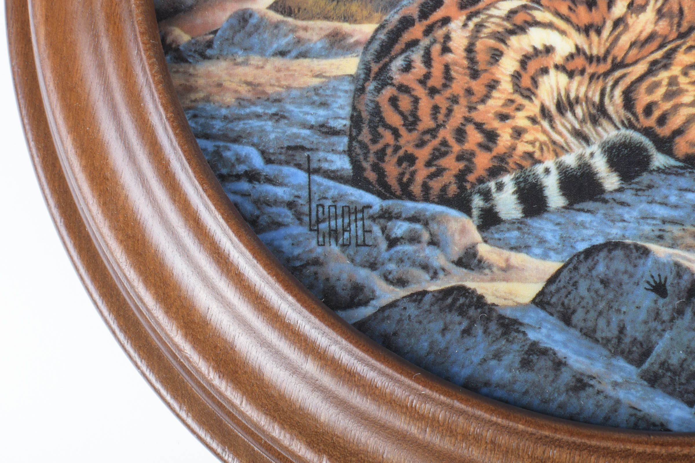 Two Limited Edition China Plates from the "Collection of Great Cats of the Americas" Issued by Edwin M. Knowles China Company
