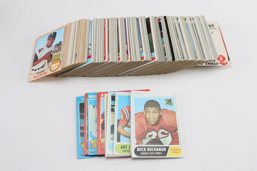 Collection of Vintage Baseball and Football Cards