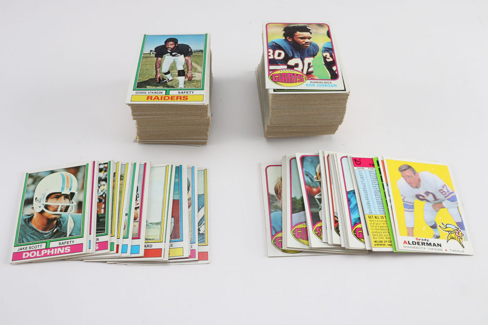 Collection of Vintage Baseball and Football Cards