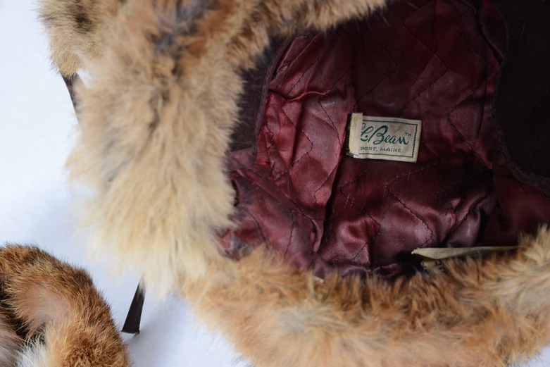 Vintage L.L. Bean Rabbit Fur Hat and Earmuffs