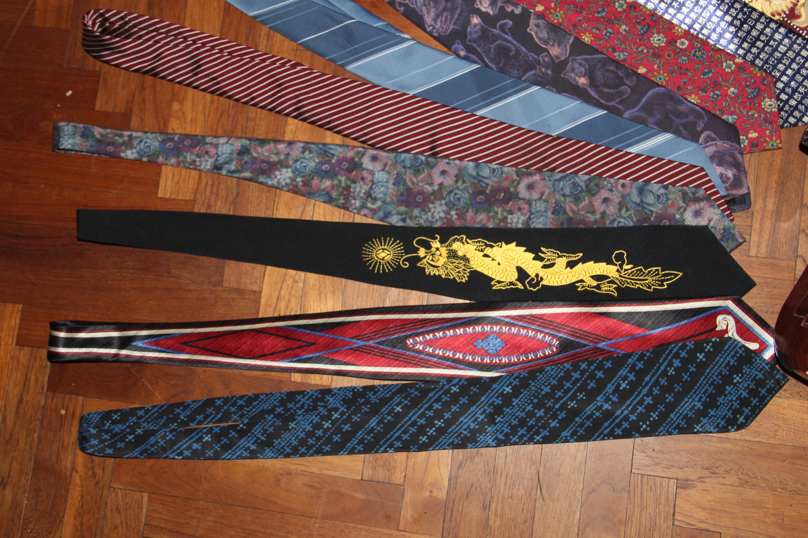 Men's Neckties and Motorized Tie Rack
