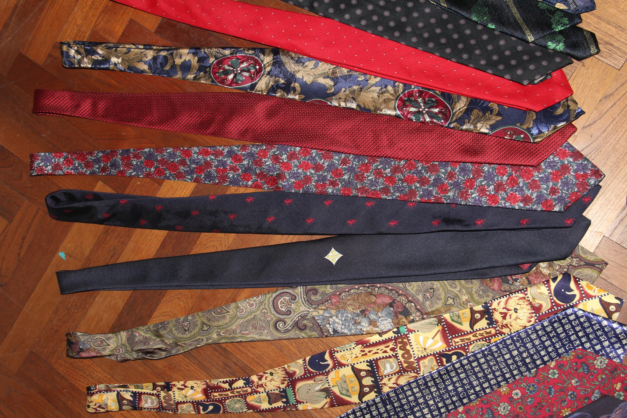 Men's Neckties and Motorized Tie Rack