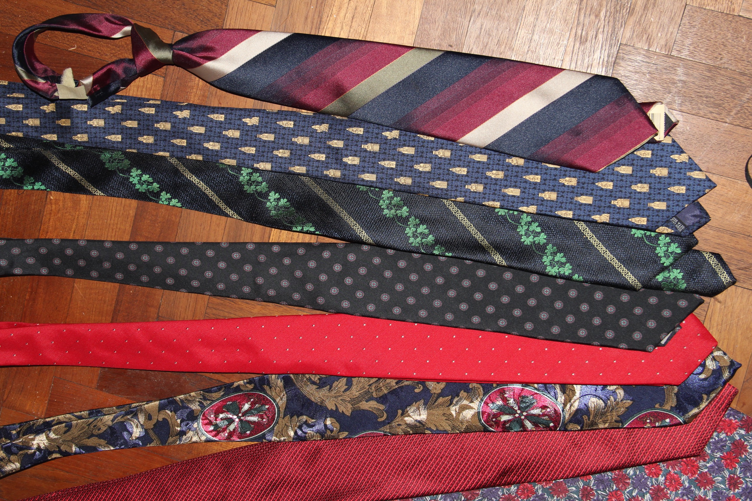 Men's Neckties and Motorized Tie Rack