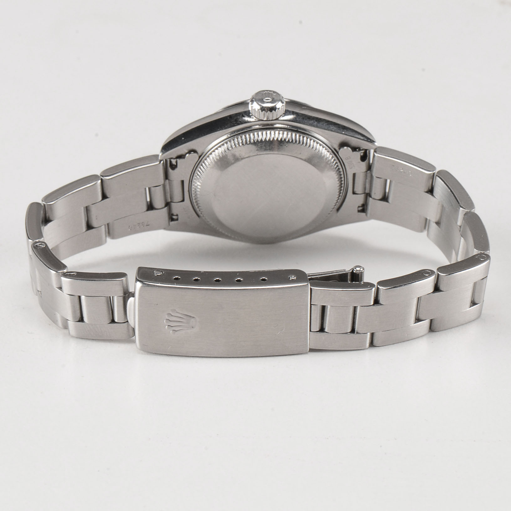 Women's Rolex Perpetual Date Stainless Steel Silver Index Oyster Perpetual Date Watch