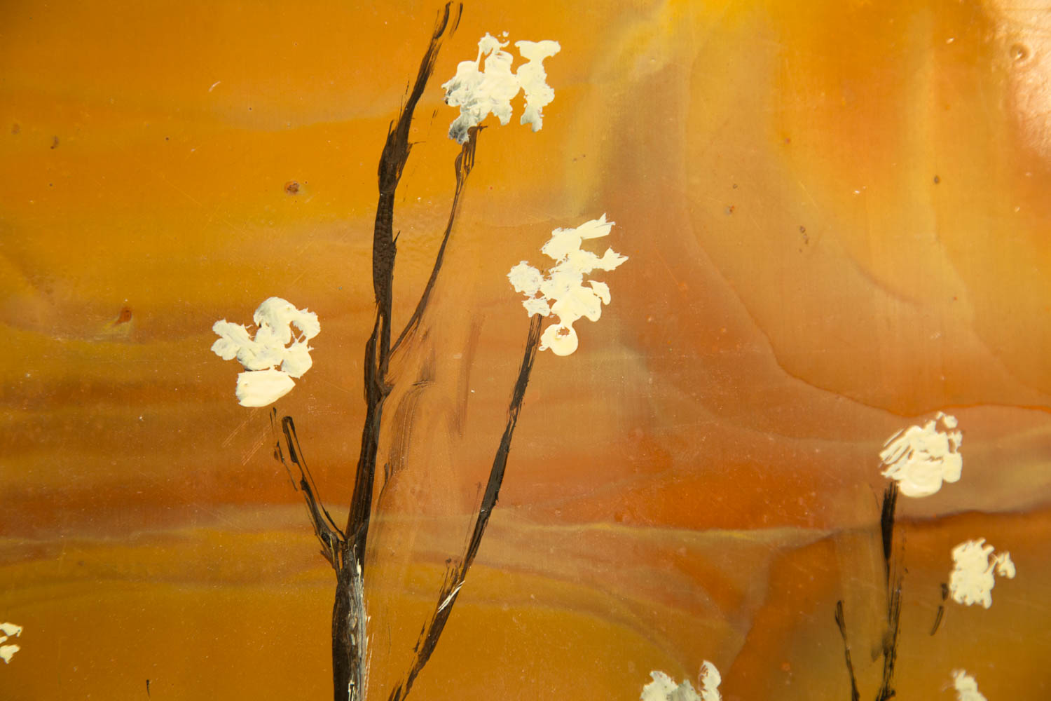 Ken Rausch "Cherry Blossom" Painting on Copper