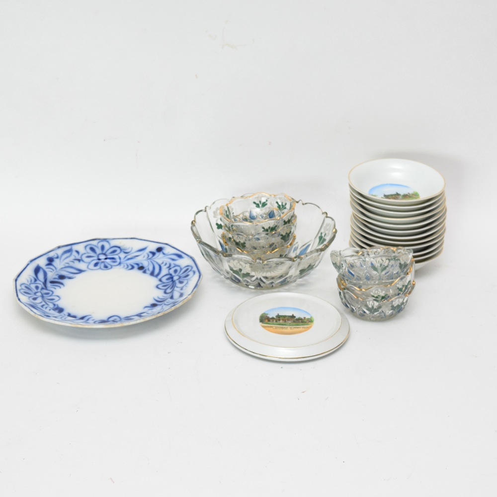 Ashland Commemorative Porcelain, Glassware and Antique Plate