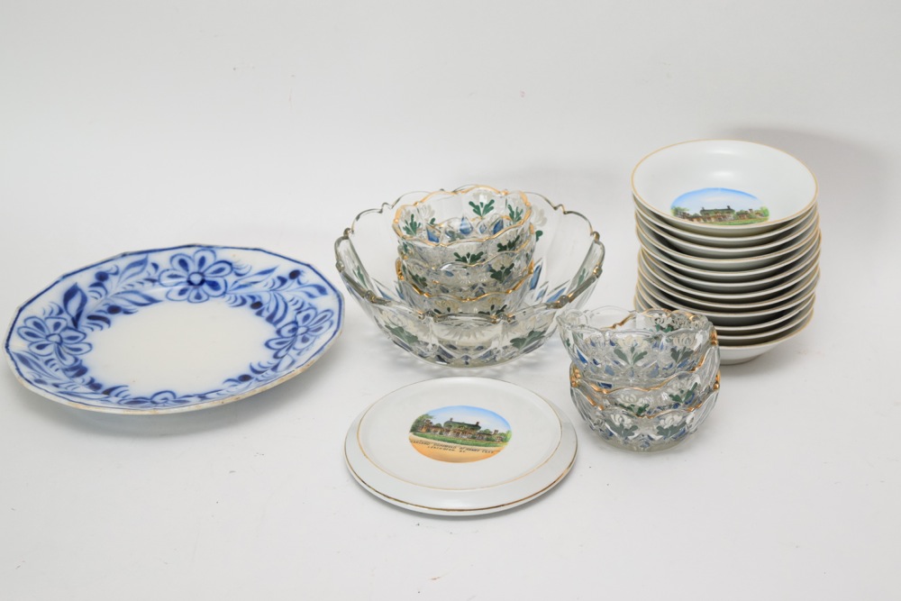 Ashland Commemorative Porcelain, Glassware and Antique Plate