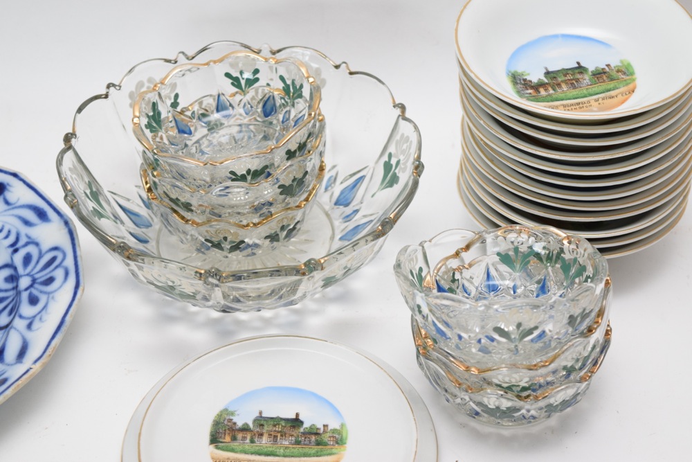Ashland Commemorative Porcelain, Glassware and Antique Plate