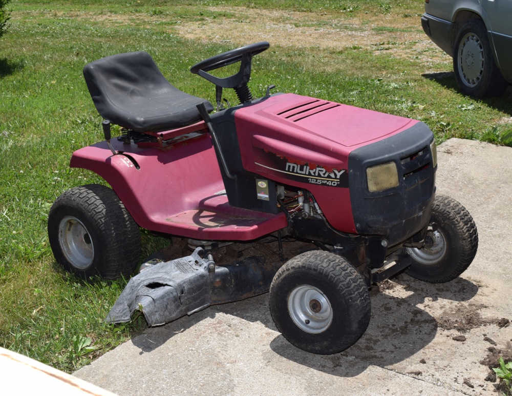 Murray 12.5 hp 40 riding mower deals