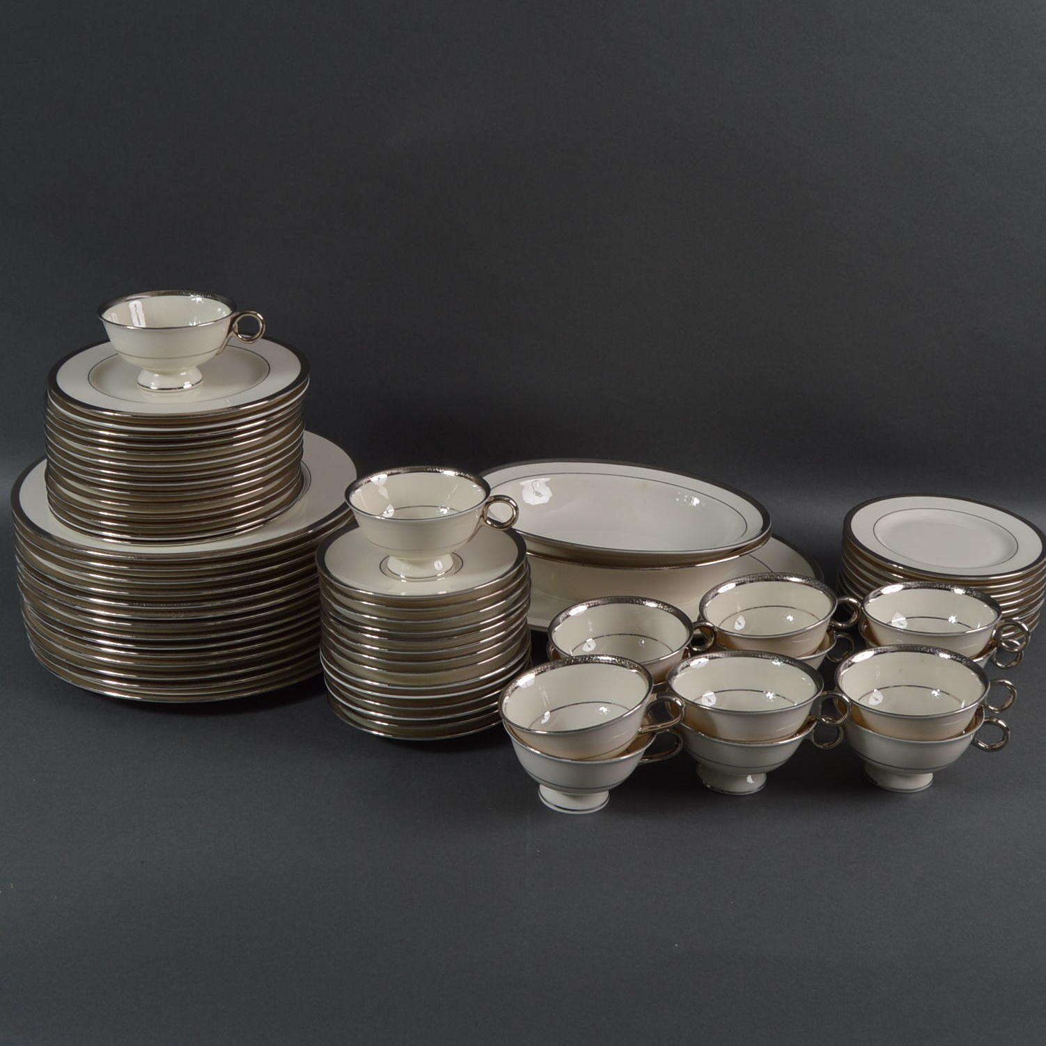 Theodore Haviland China Set in "Shelton" Pattern