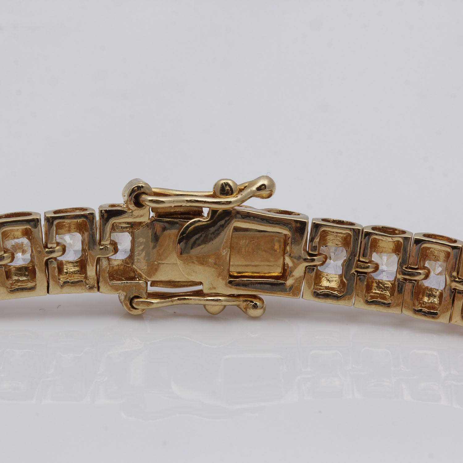 Gold Tone Cubic Zirconia Bracelet