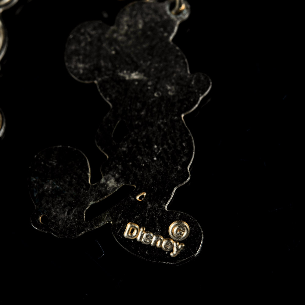 Gold Tone Mickey Mouse Earrings