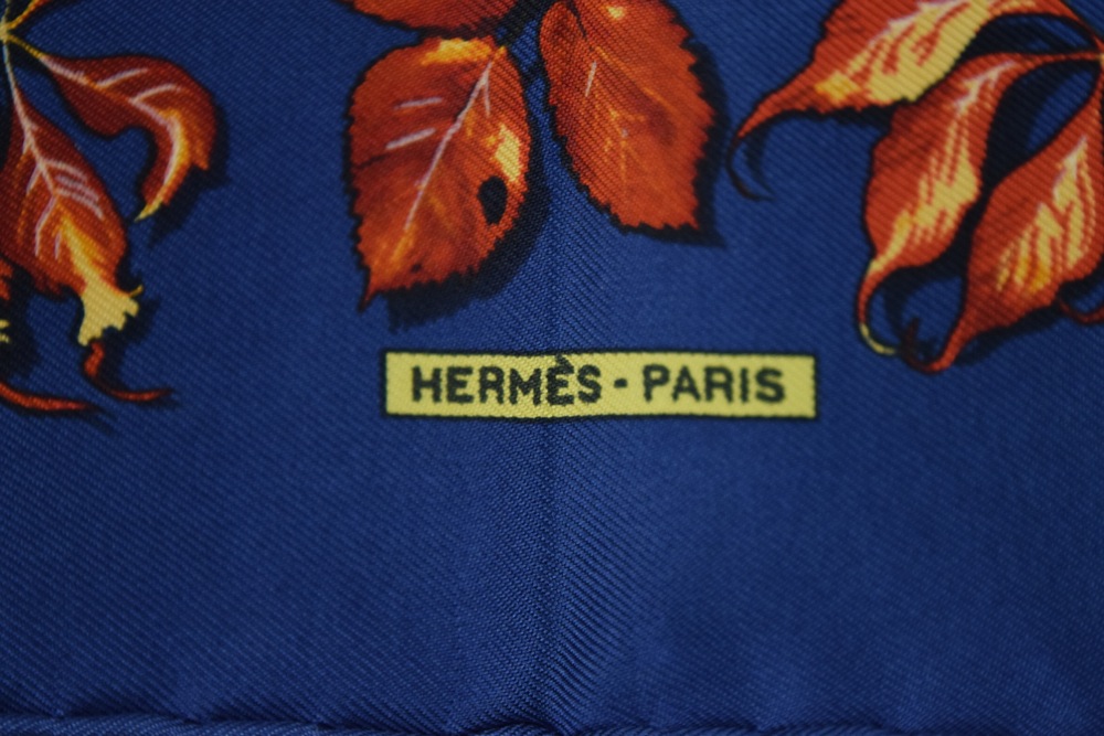 Silk Hermes "Tourbillons" Scarf