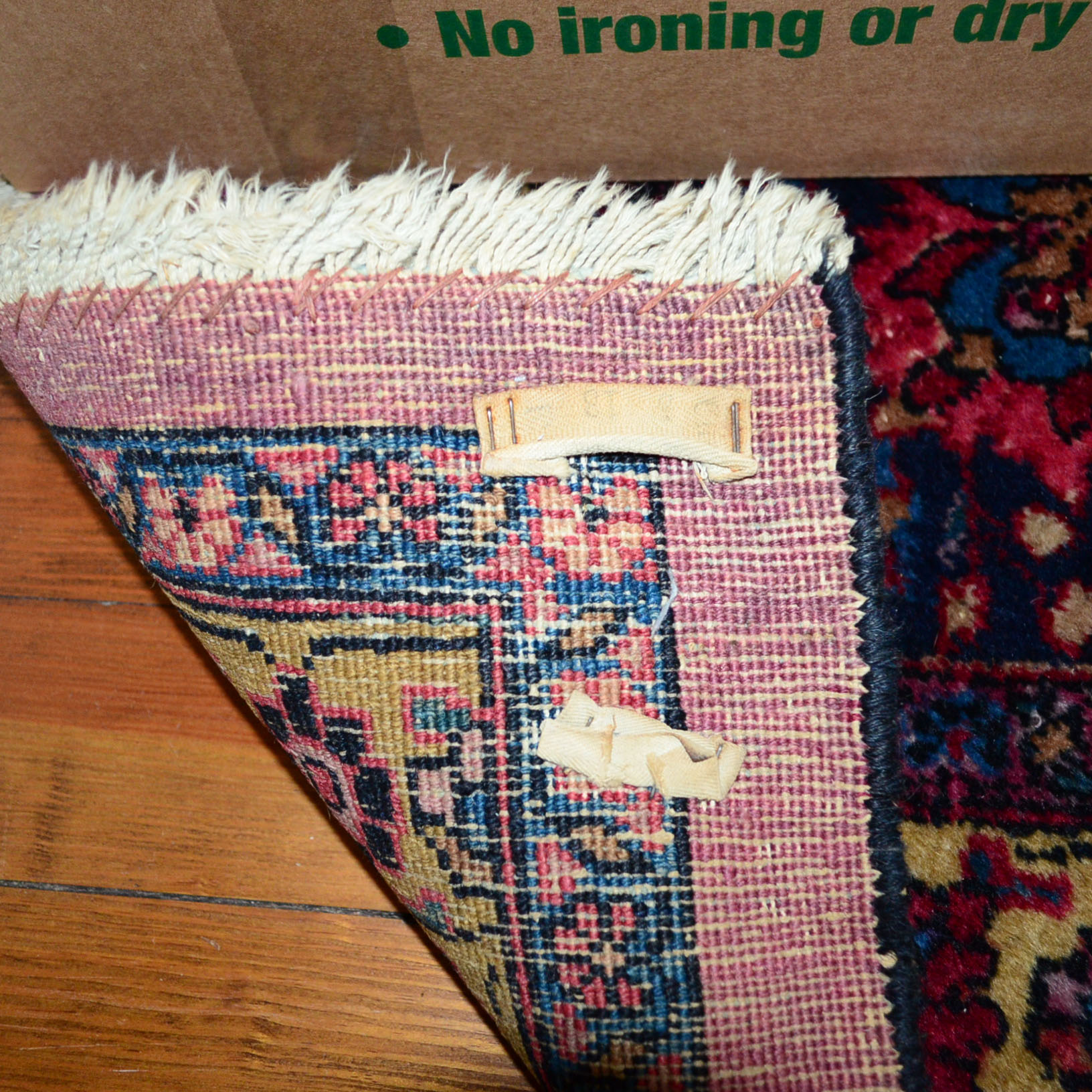 Large Hand-Knotted Sarouk Area Rug