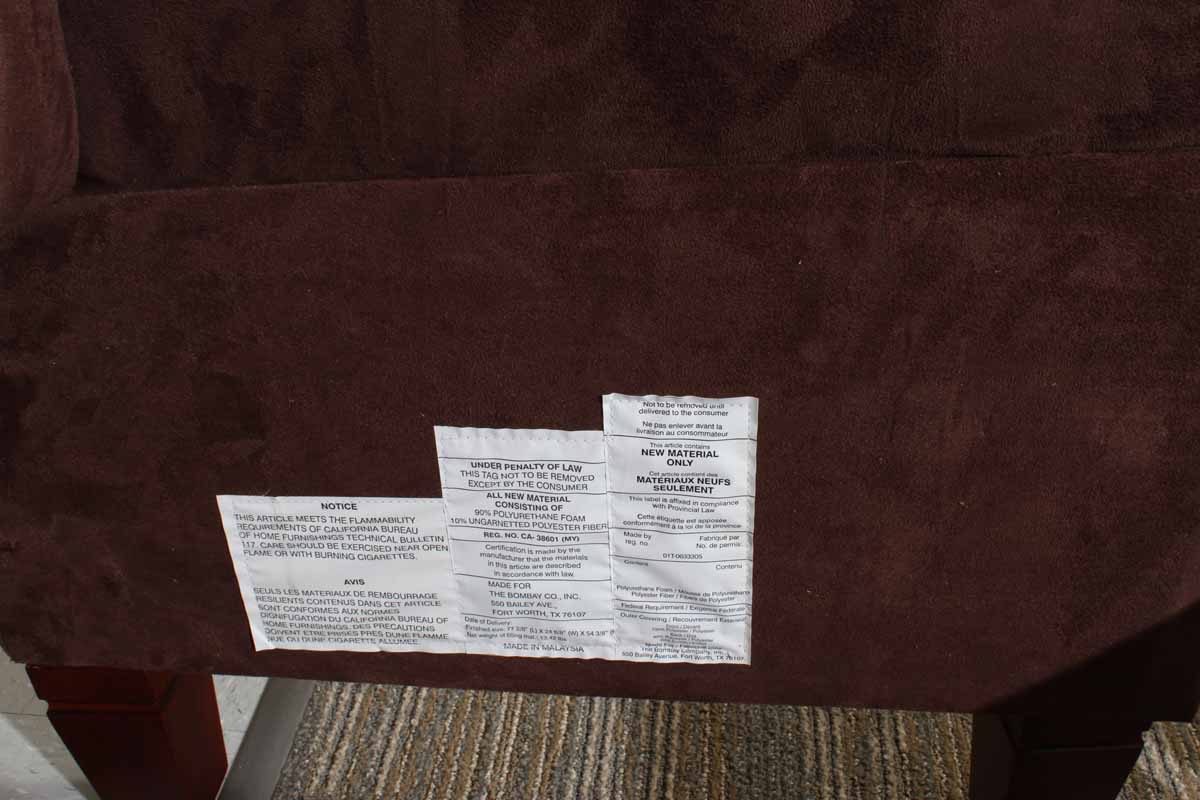 Bombay Furniture Queen Size Tufted MicroSuede Bed