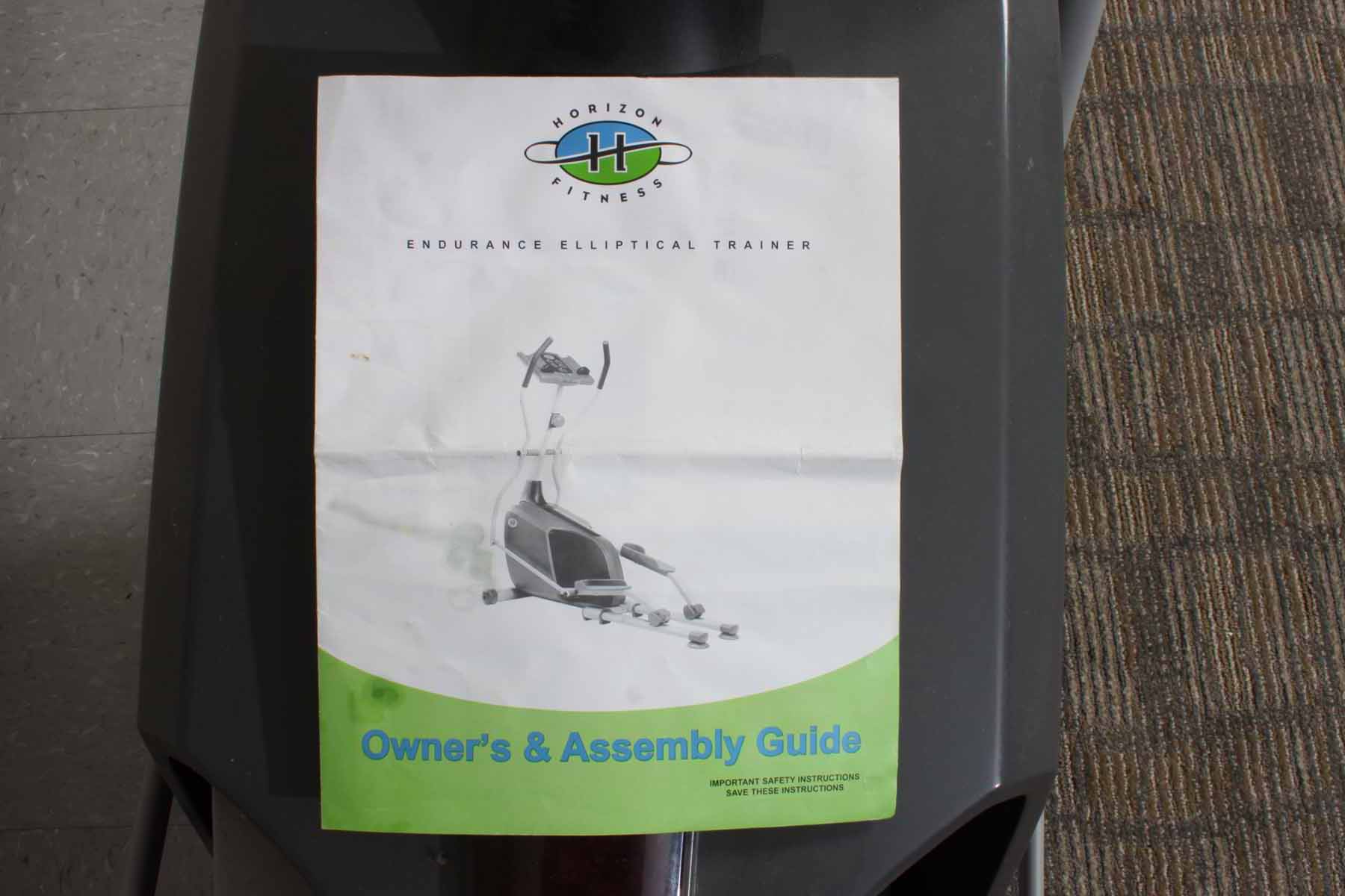 Horizon Fitness Manual Powered Elliptical