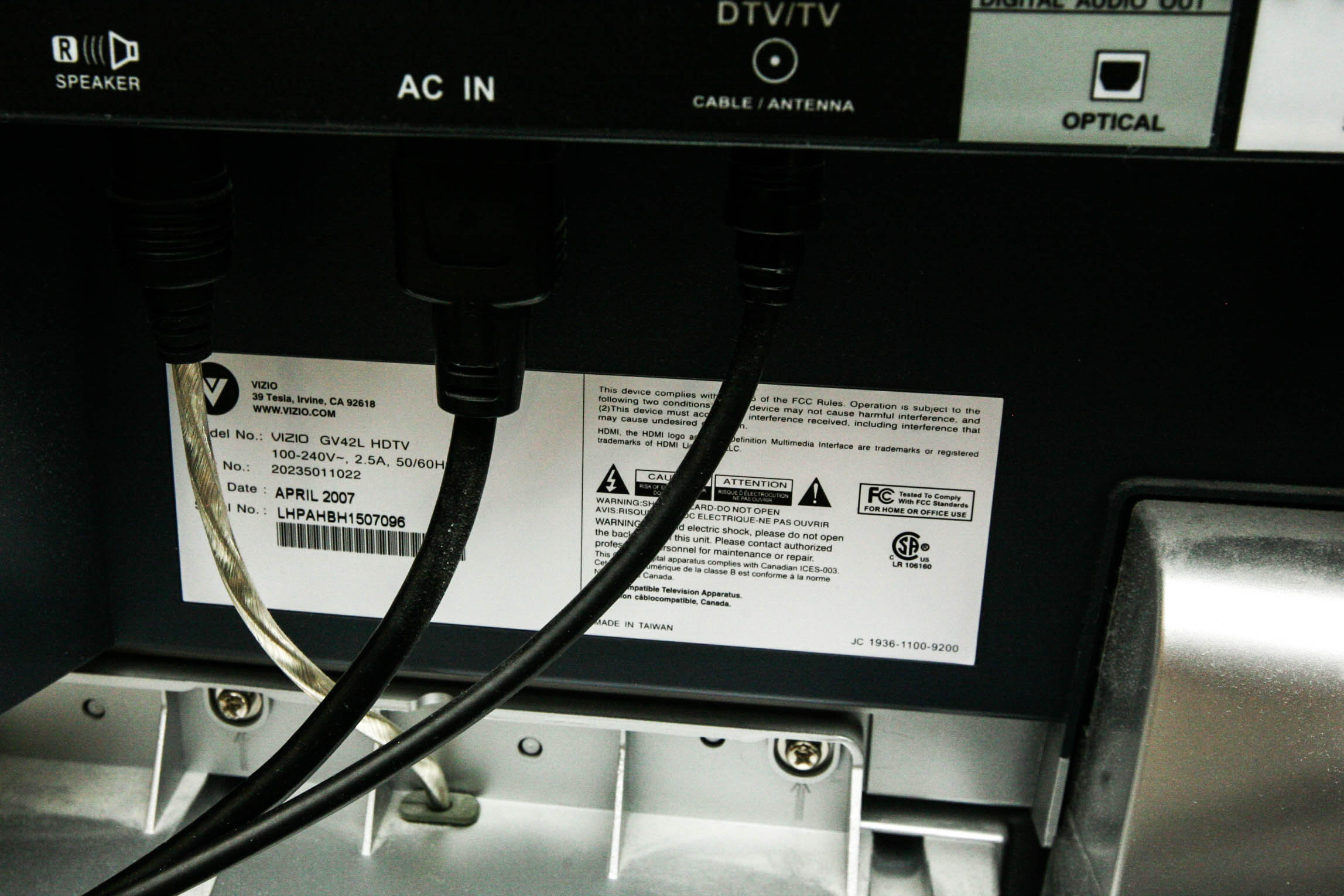 42" Vizio Gallevia Liquid Crystal HDTV and Stand