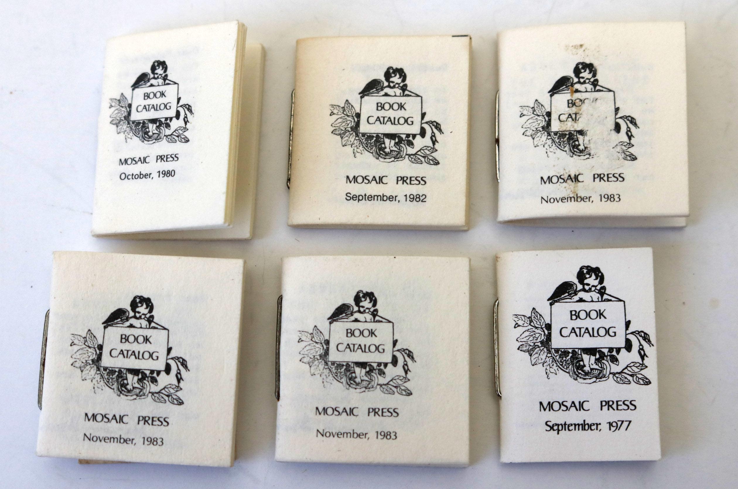 Miniature Book Cabinet with Collection of Publications