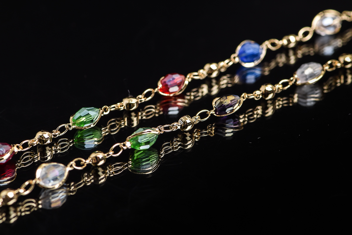 Multi-Colored Beaded Necklace and Earrings Set